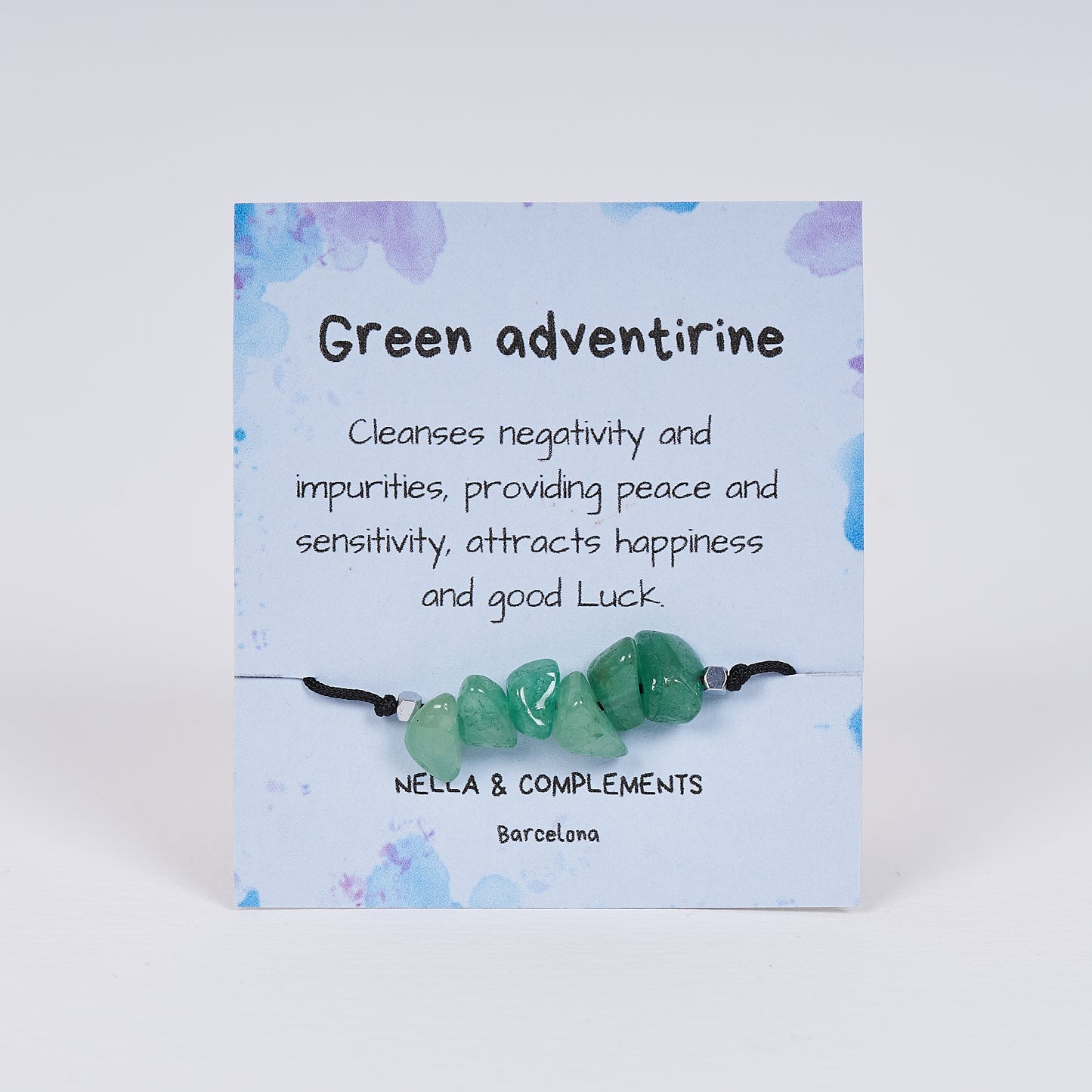 Descubre nuestra pulsera de aventurina hecha a mano, perfecta para tu estilo casual diario