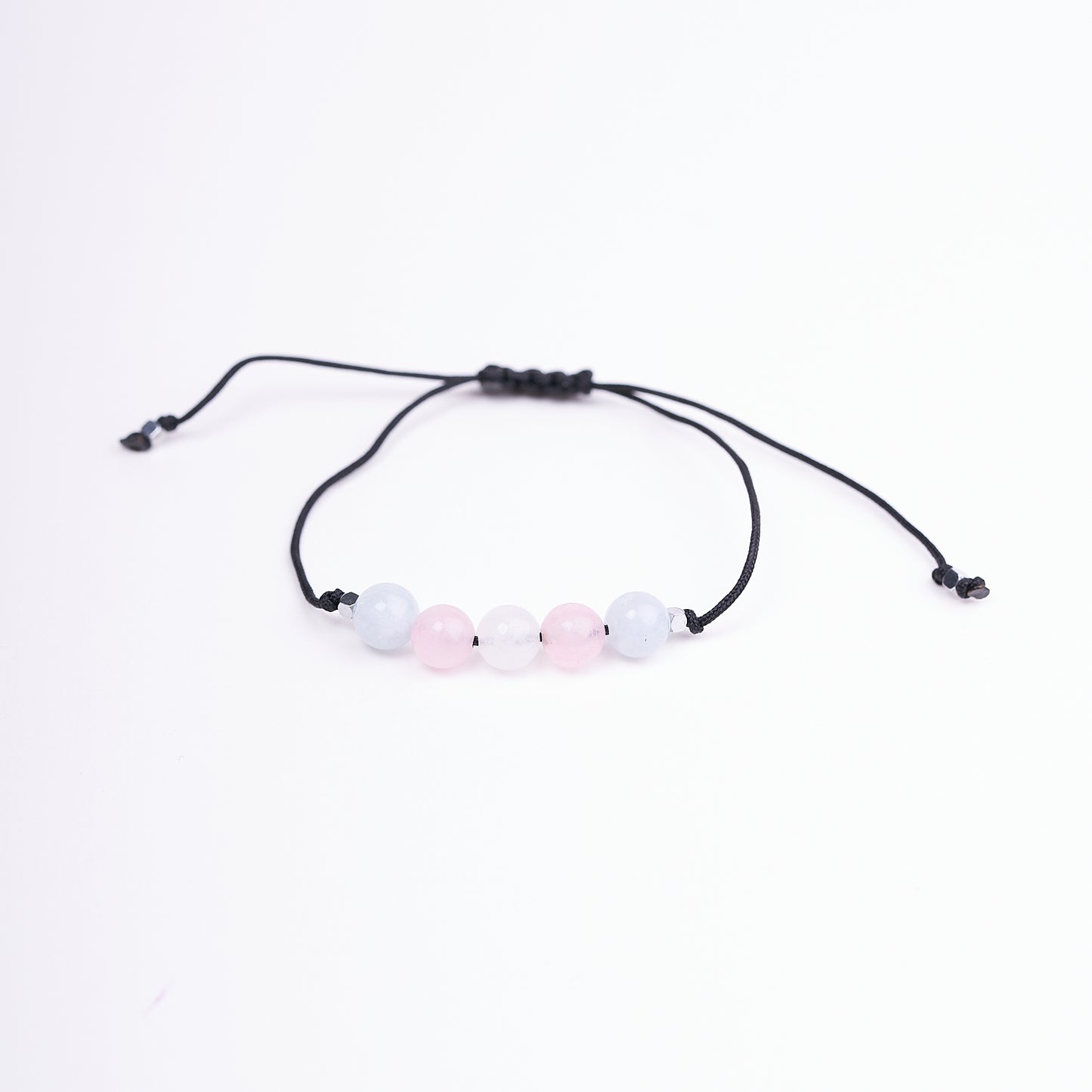 Pulsera de orgullo transgénero, Agata natural - NellayComplements #