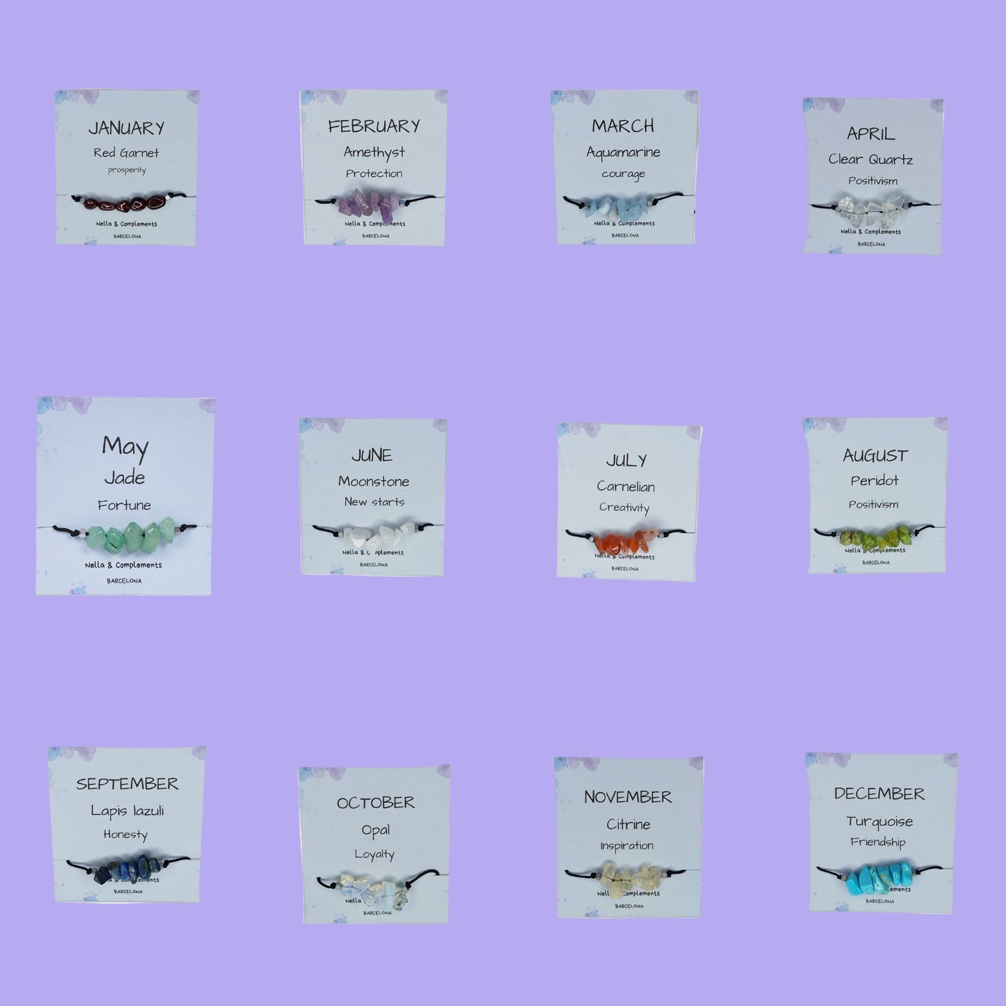 Pulsera piedra de nacimiento Diciembre |  Piedra natal de Diciembre