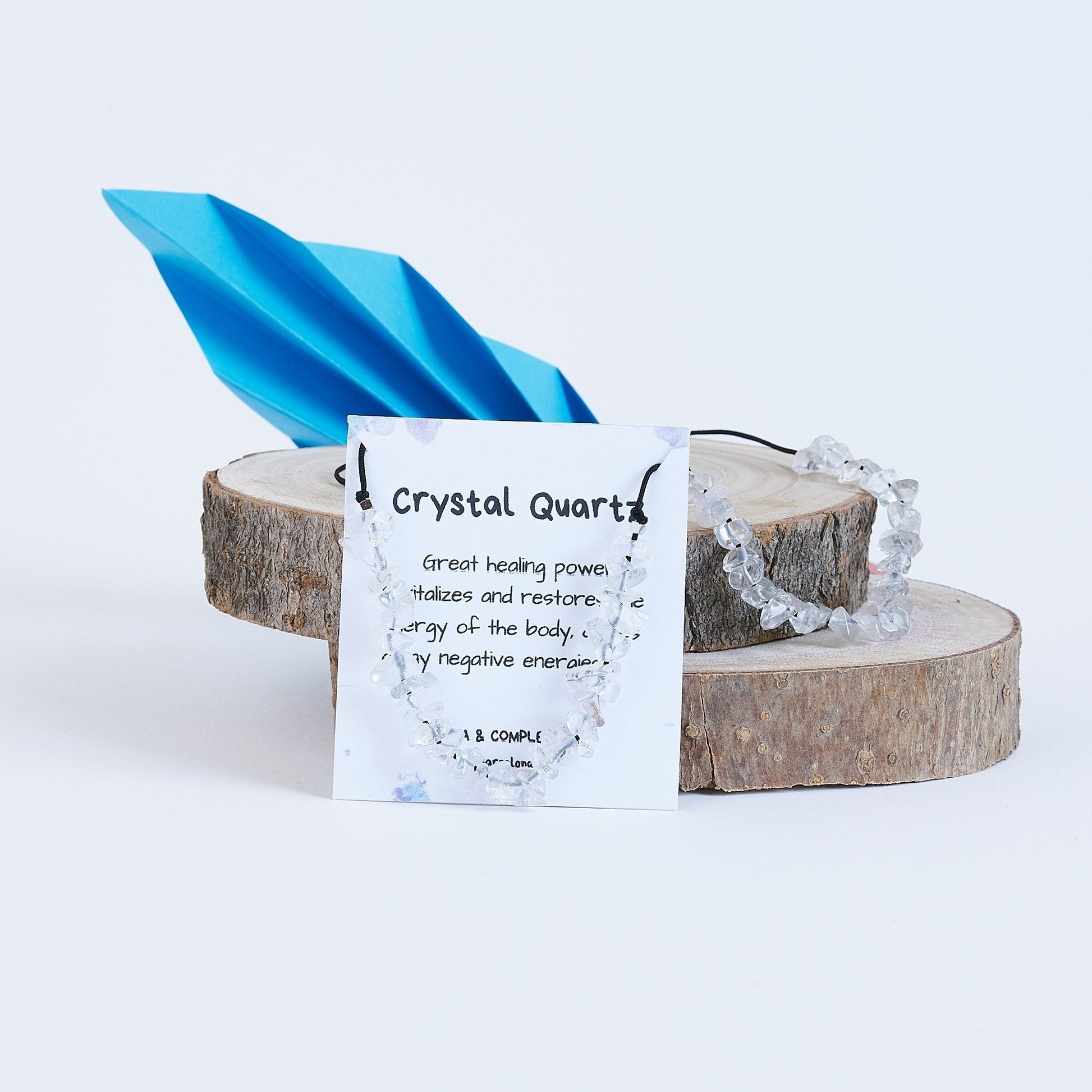 Collar con Cuarzo Cristal transparente, Piedra natural - NellayComplements #