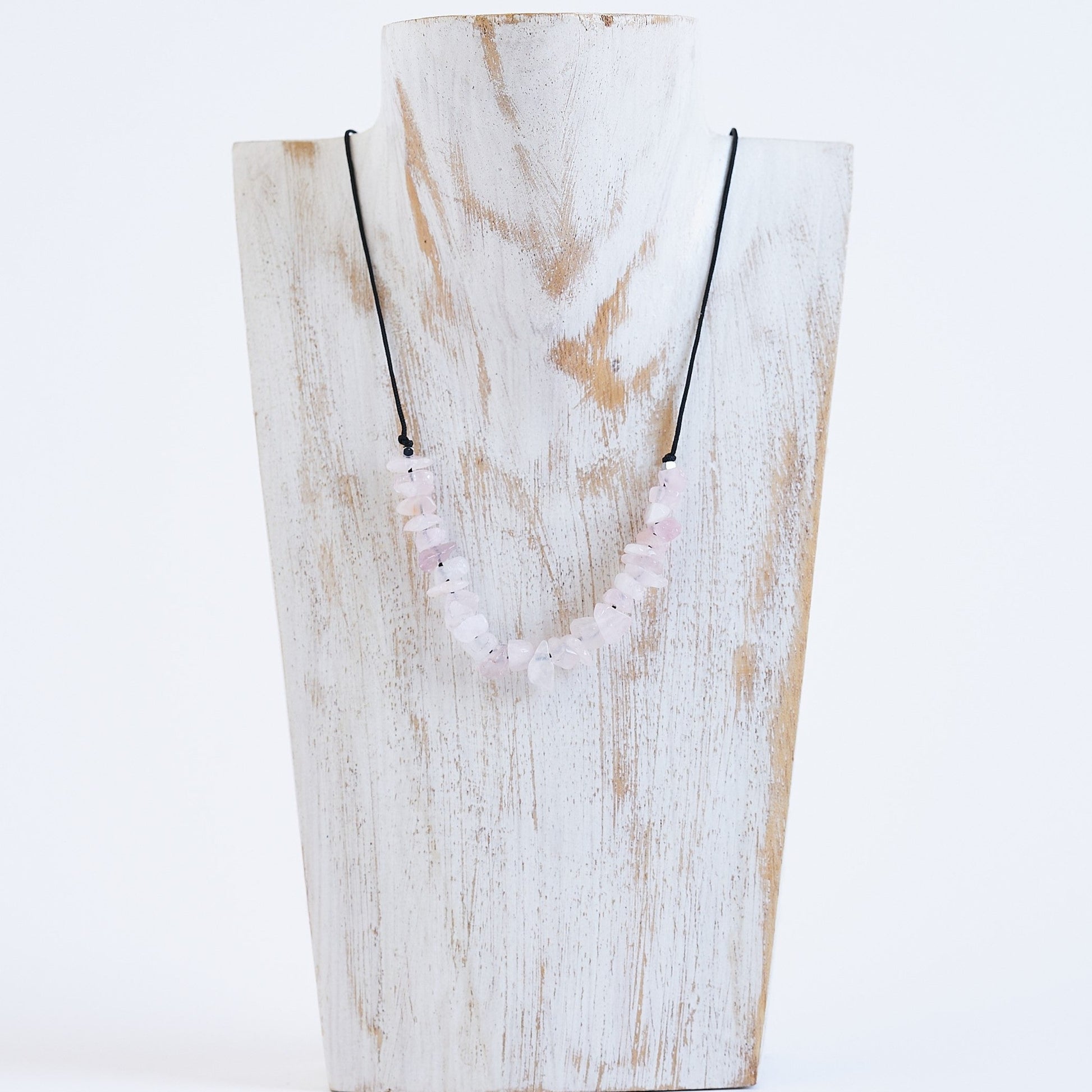 Collar con Cuarzo Rosa, piedra natural - NellayComplements #