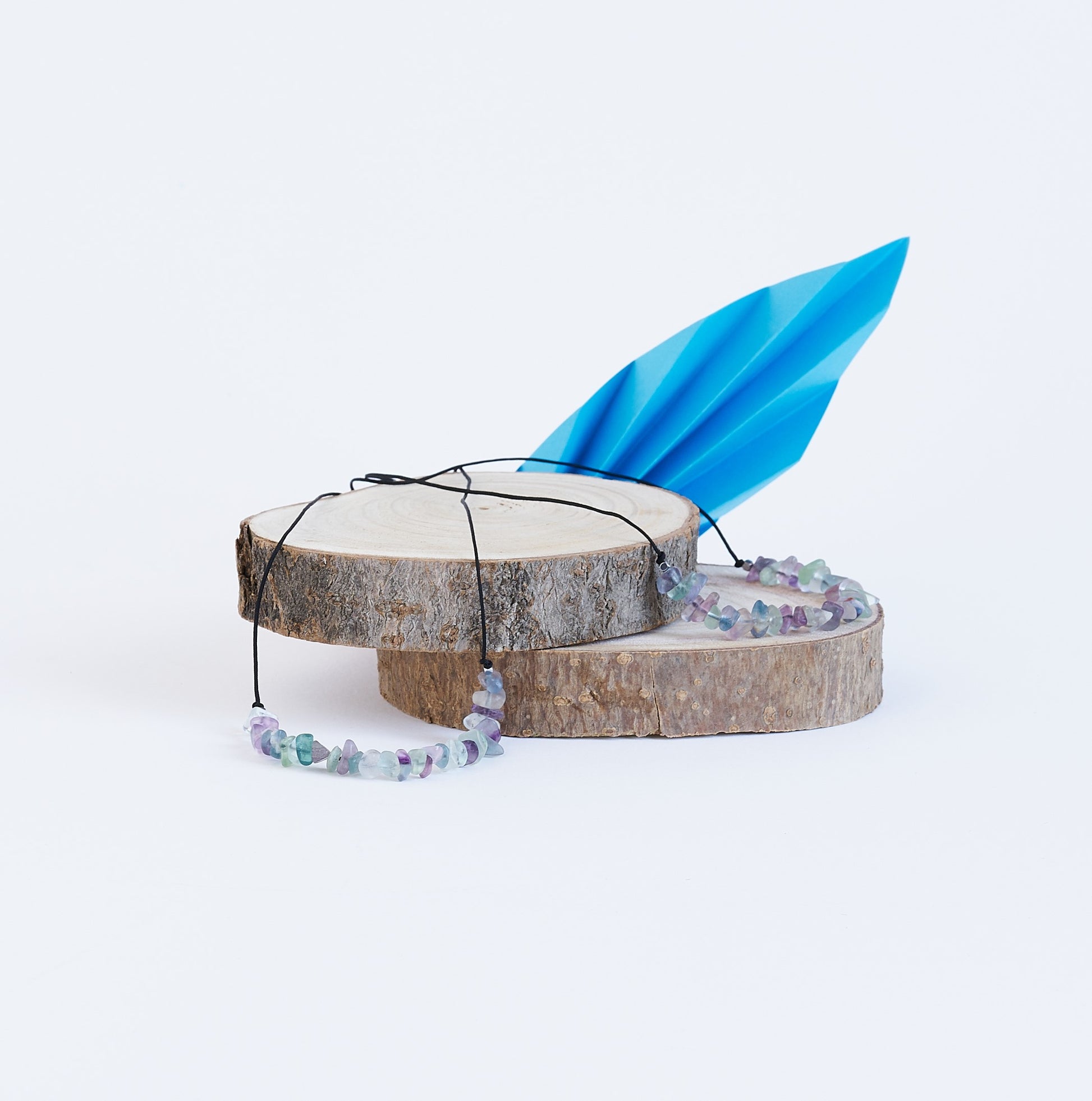 Collar con fluorita arcoíris. Piedras naturales - NellayComplements #