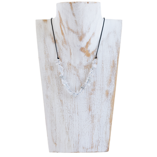 Collar con Cuarzo Cristal transparente, Piedra natural - NellayComplements #