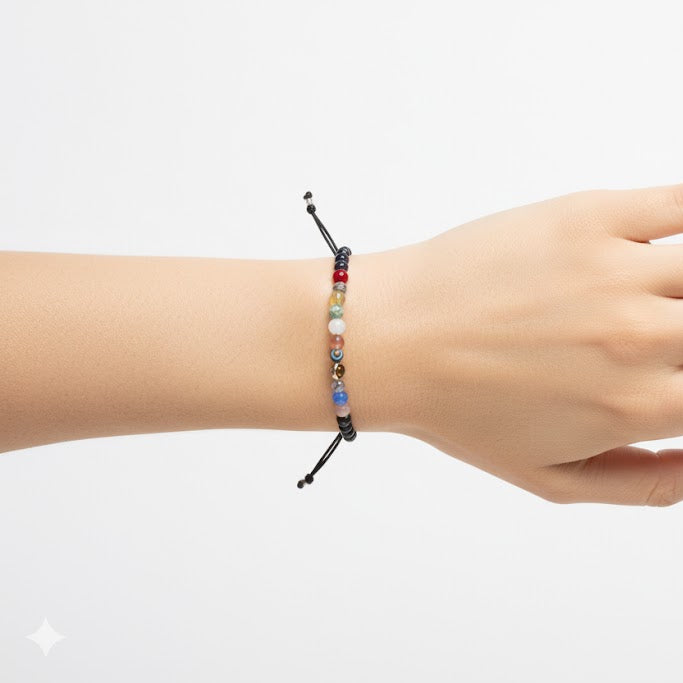 Pulsera del Sistema Solar | Joyería de piedra natural 
