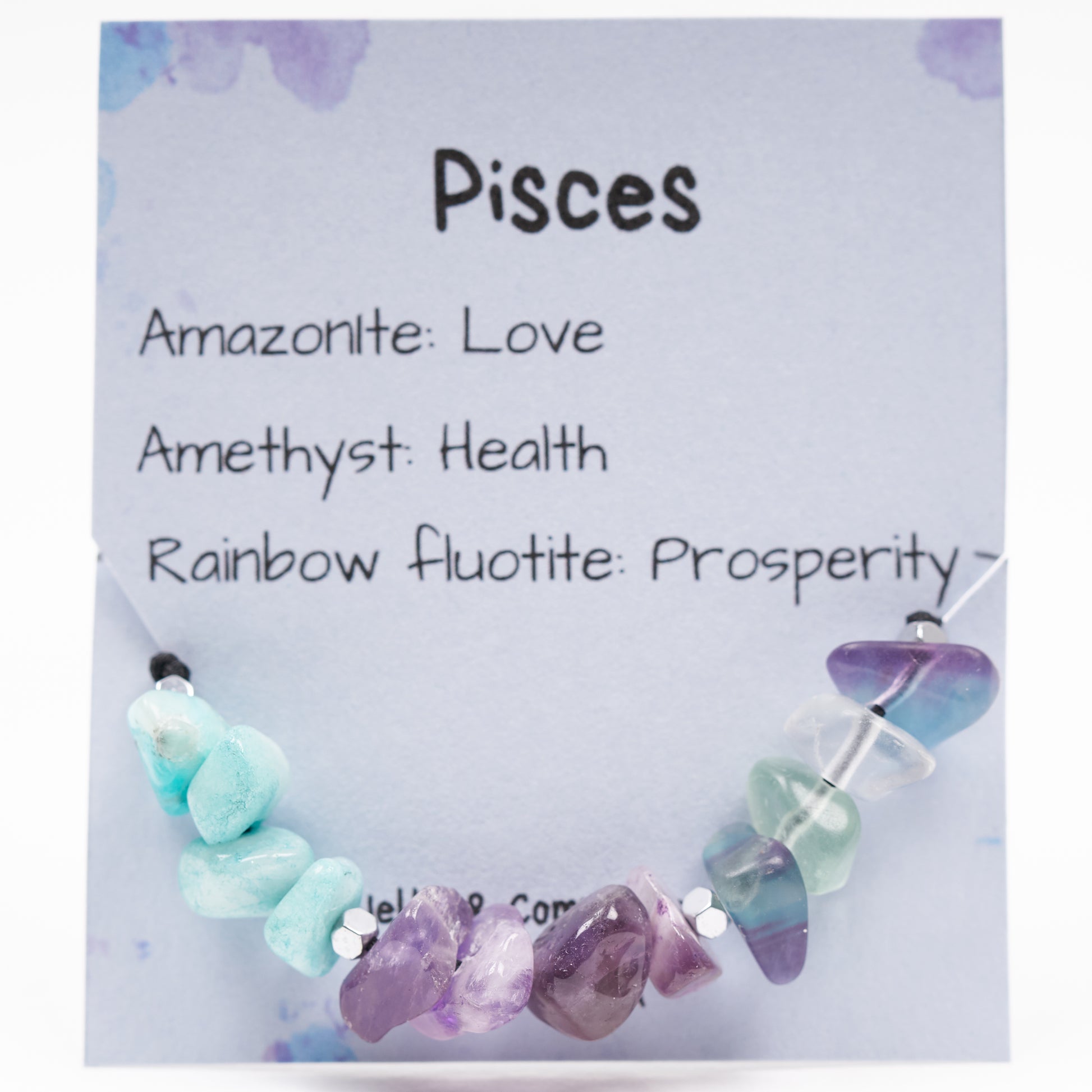 Pulsera piedras del Zodíaco Piscis. - NellayComplements #