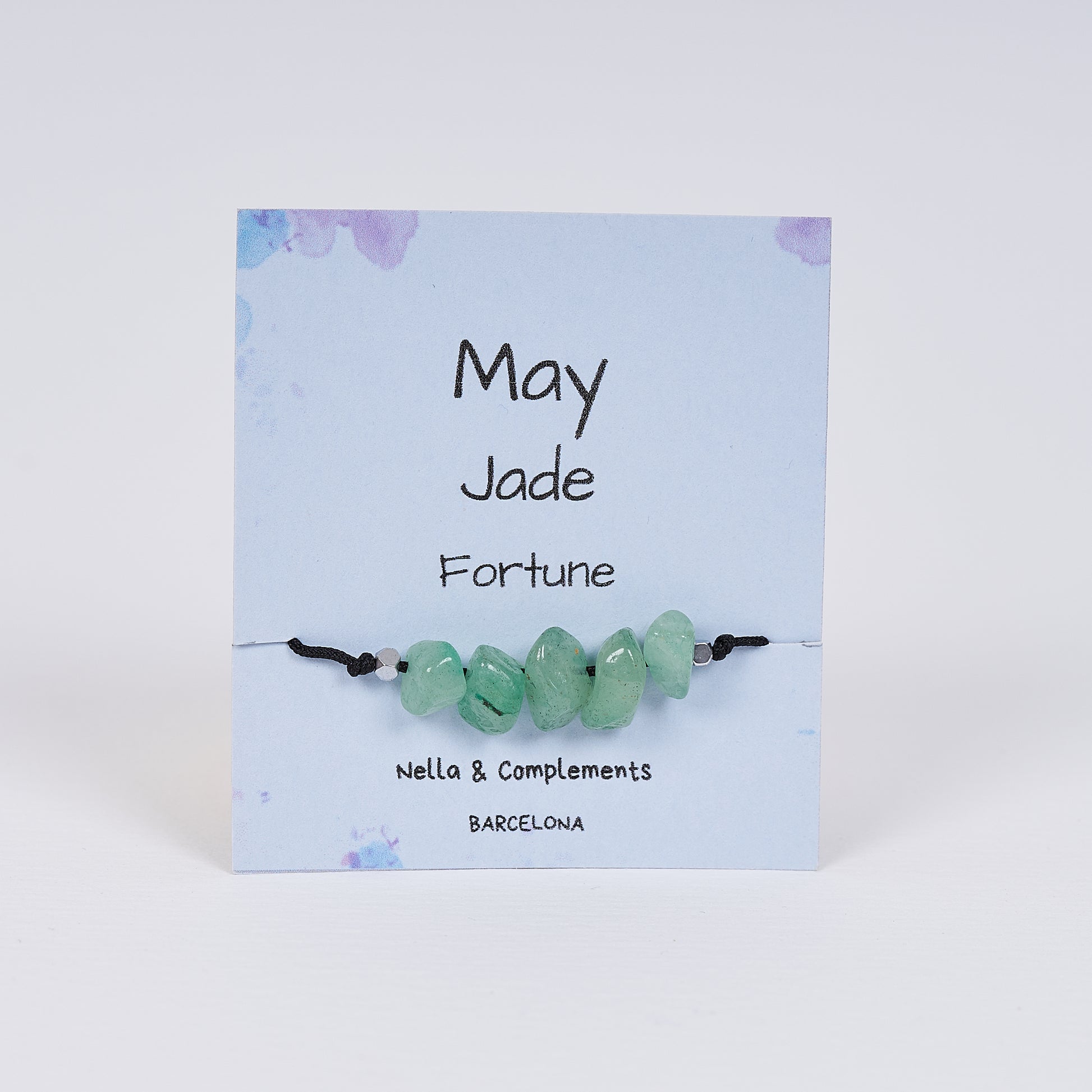 Pulsera con piedras de nacimiento mes de Mayo - NellayComplements #