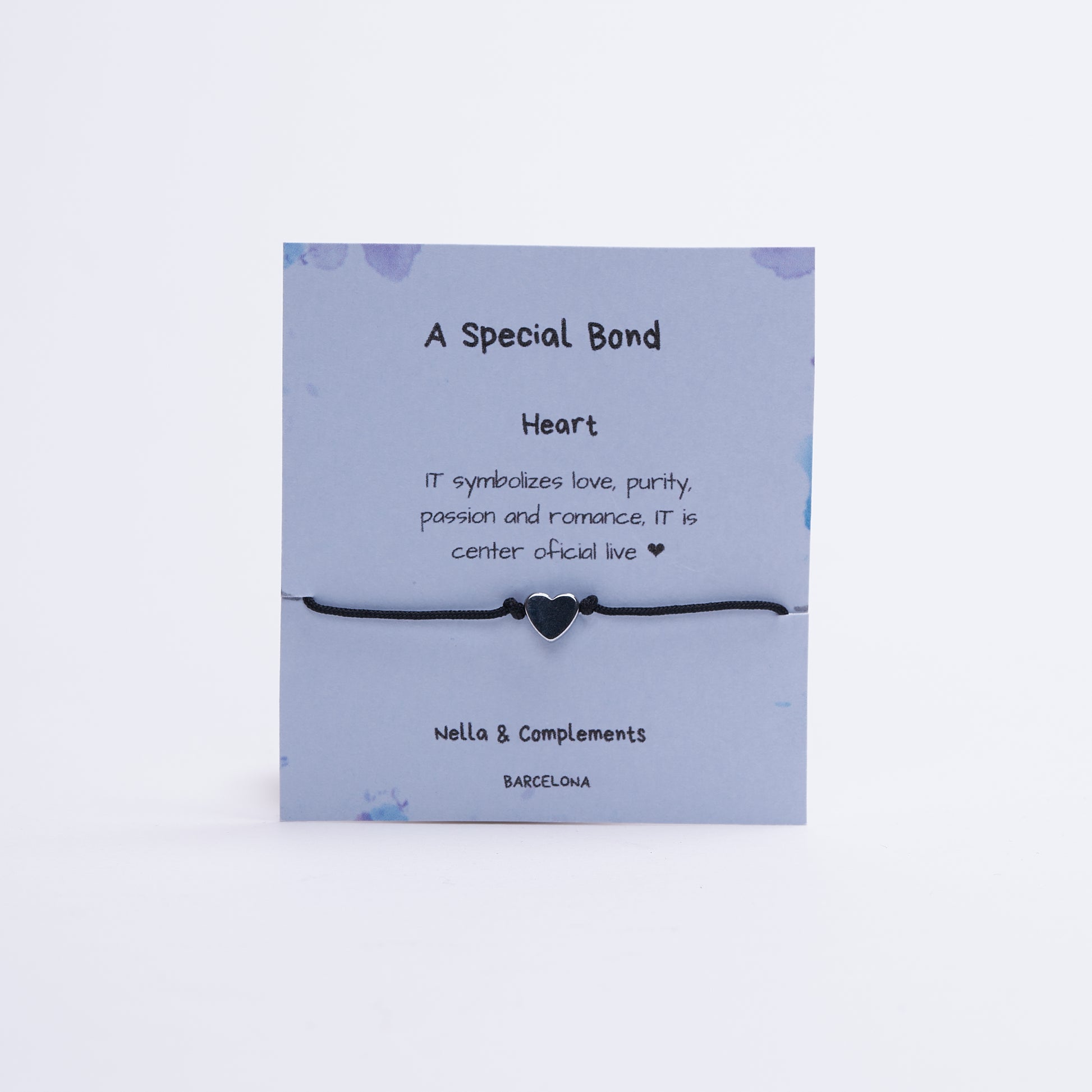 Pulsera con Corazon en solitario de hematita - NellayComplements #