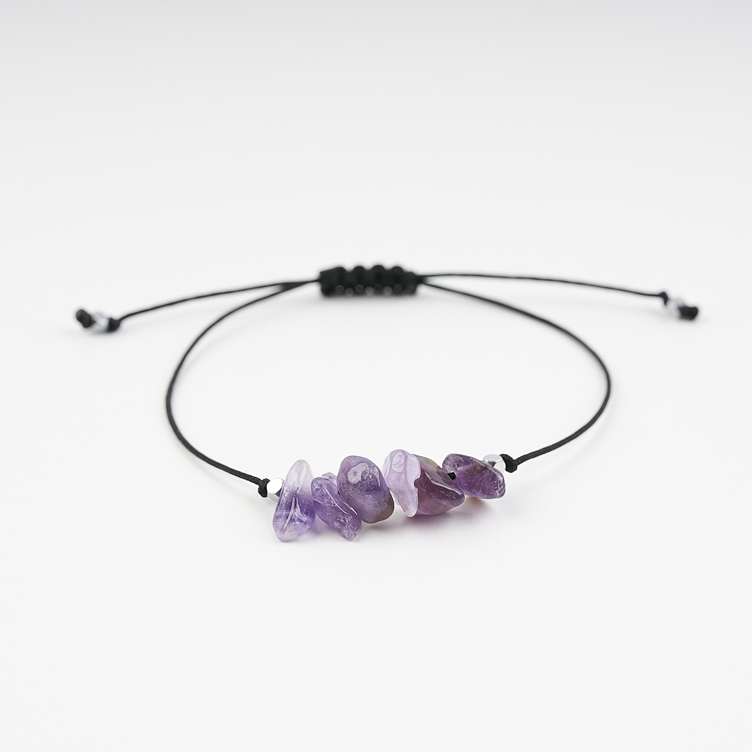 Pulsera con piedras de nacimiento mes de Febrero - NellayComplements #