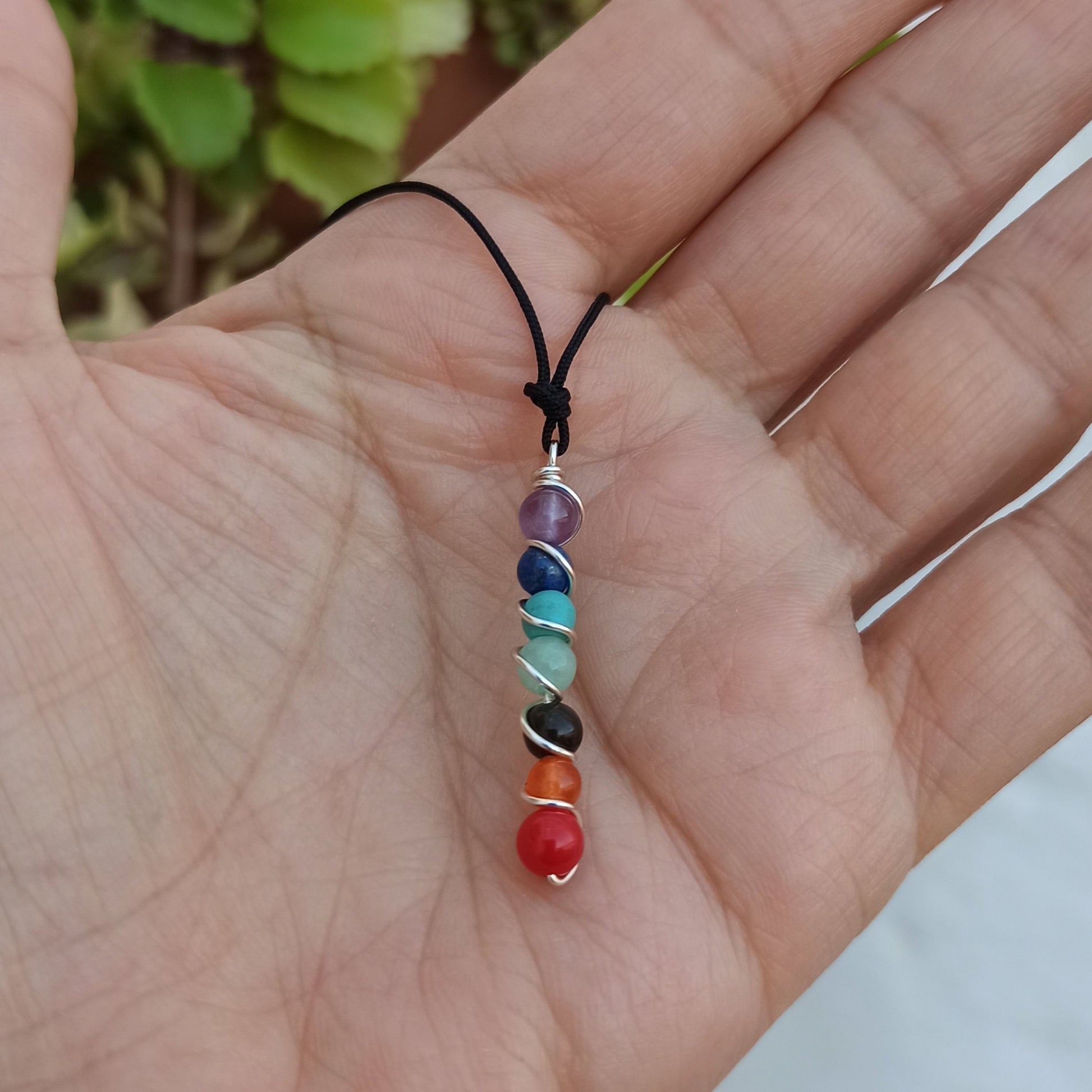 Collar 7 chakras con Piedras naturales. - NellayComplements #