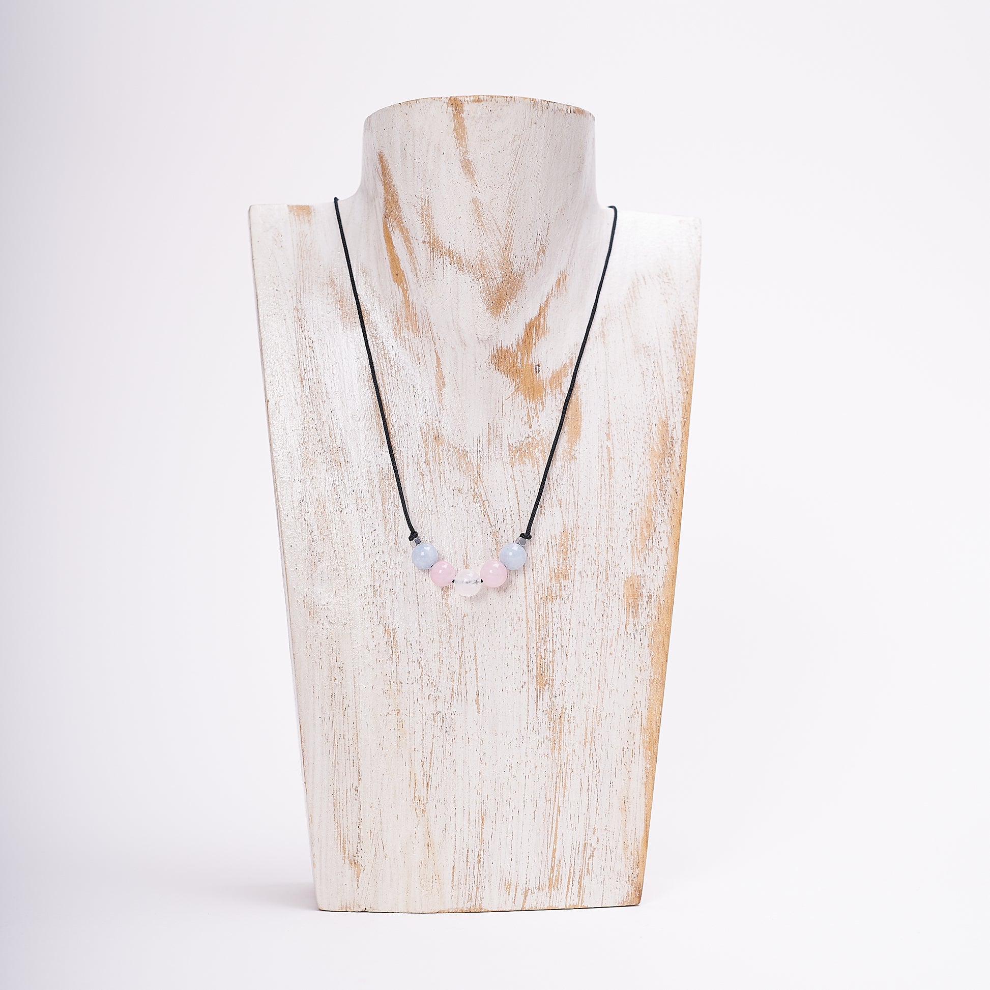 Collar de orgullo Transgenero, agatas naturales. - NellayComplements #