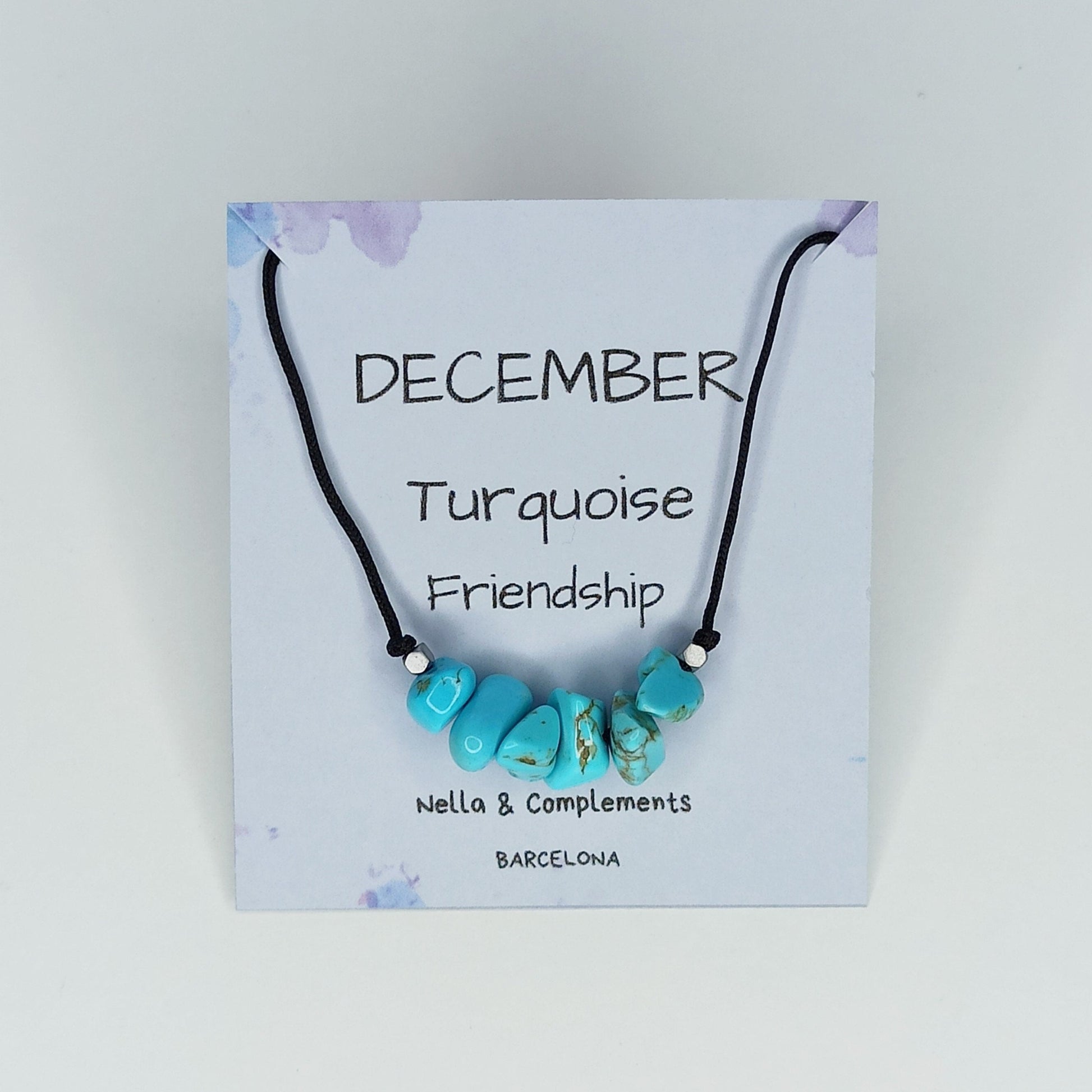 Collar con piedras de nacimiento mes de Diciembre - NellayComplements #