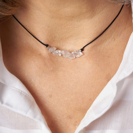 Collar con piedras de nacimiento mes de Abril - NellayComplements #