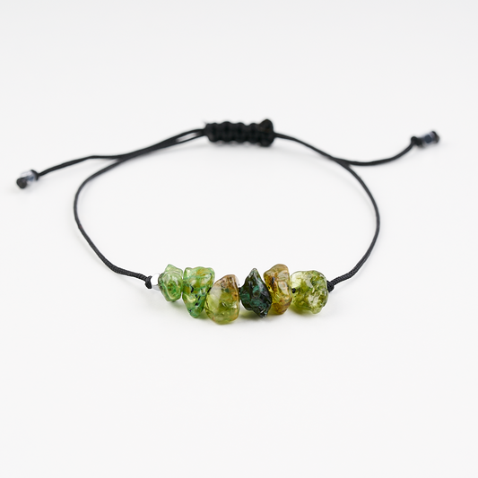 Pulsera con piedras de nacimiento mes de Agosto - NellayComplements #