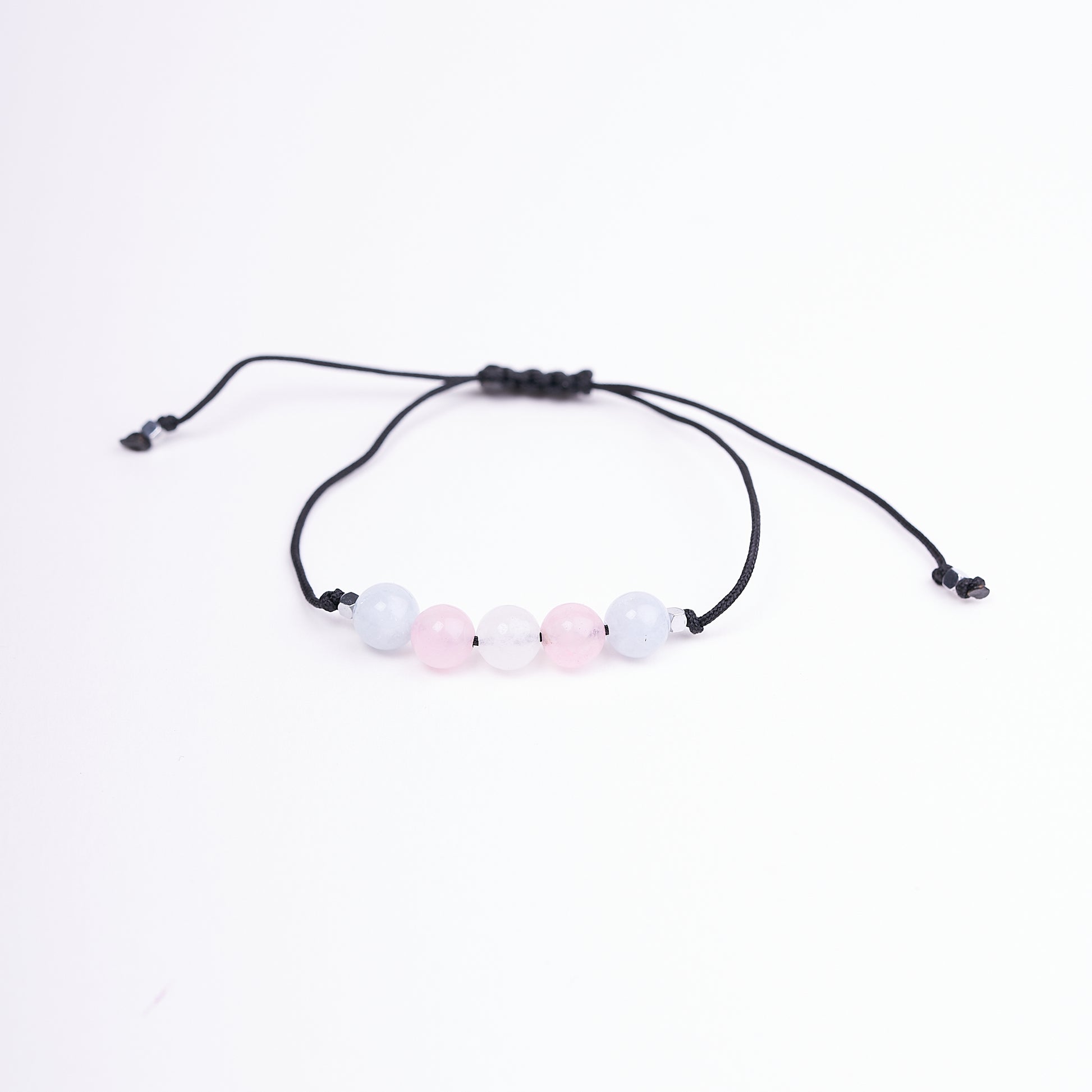 Pulsera de orgullo transgénero, Agata natural - NellayComplements #